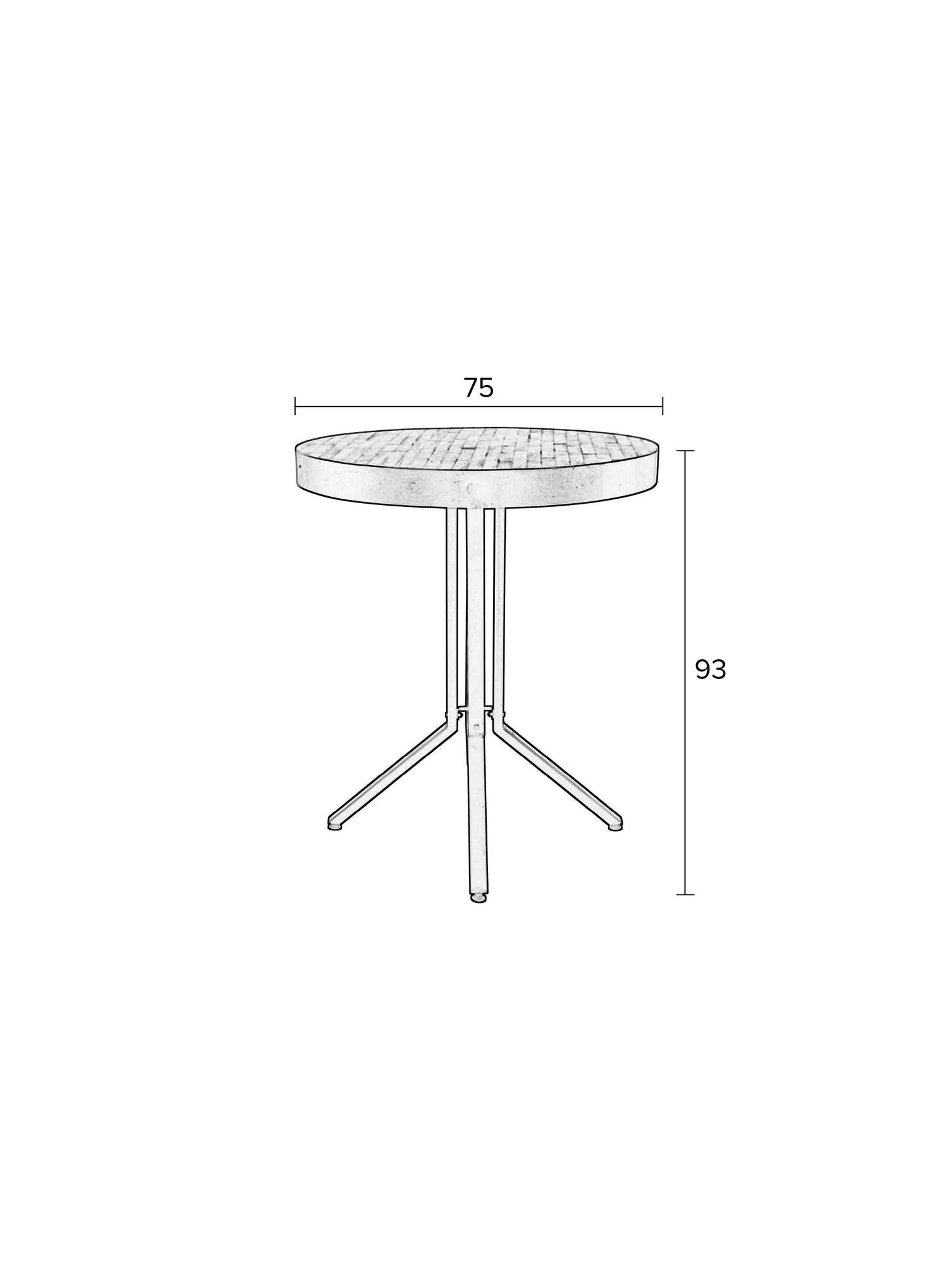 Lil Counter Table Round in Natural