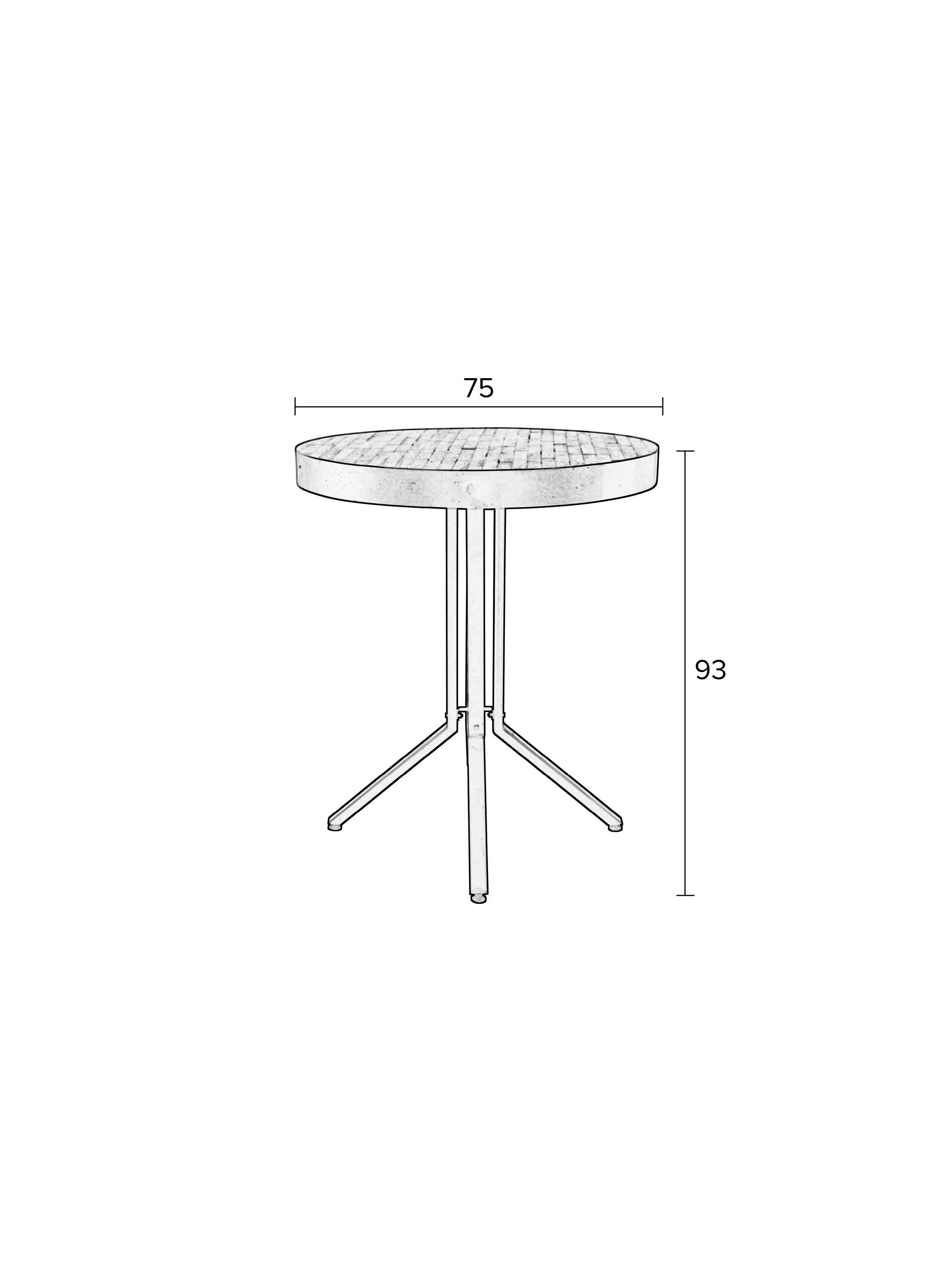 Lil Counter Table Round in Black