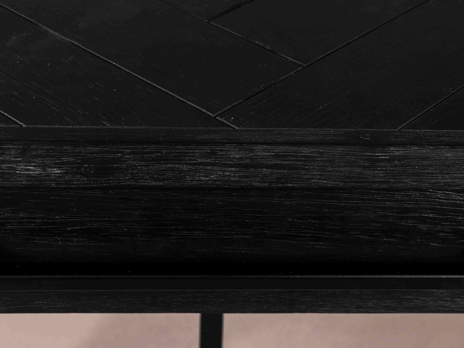 Class Wooden Desk with Drawers in Black