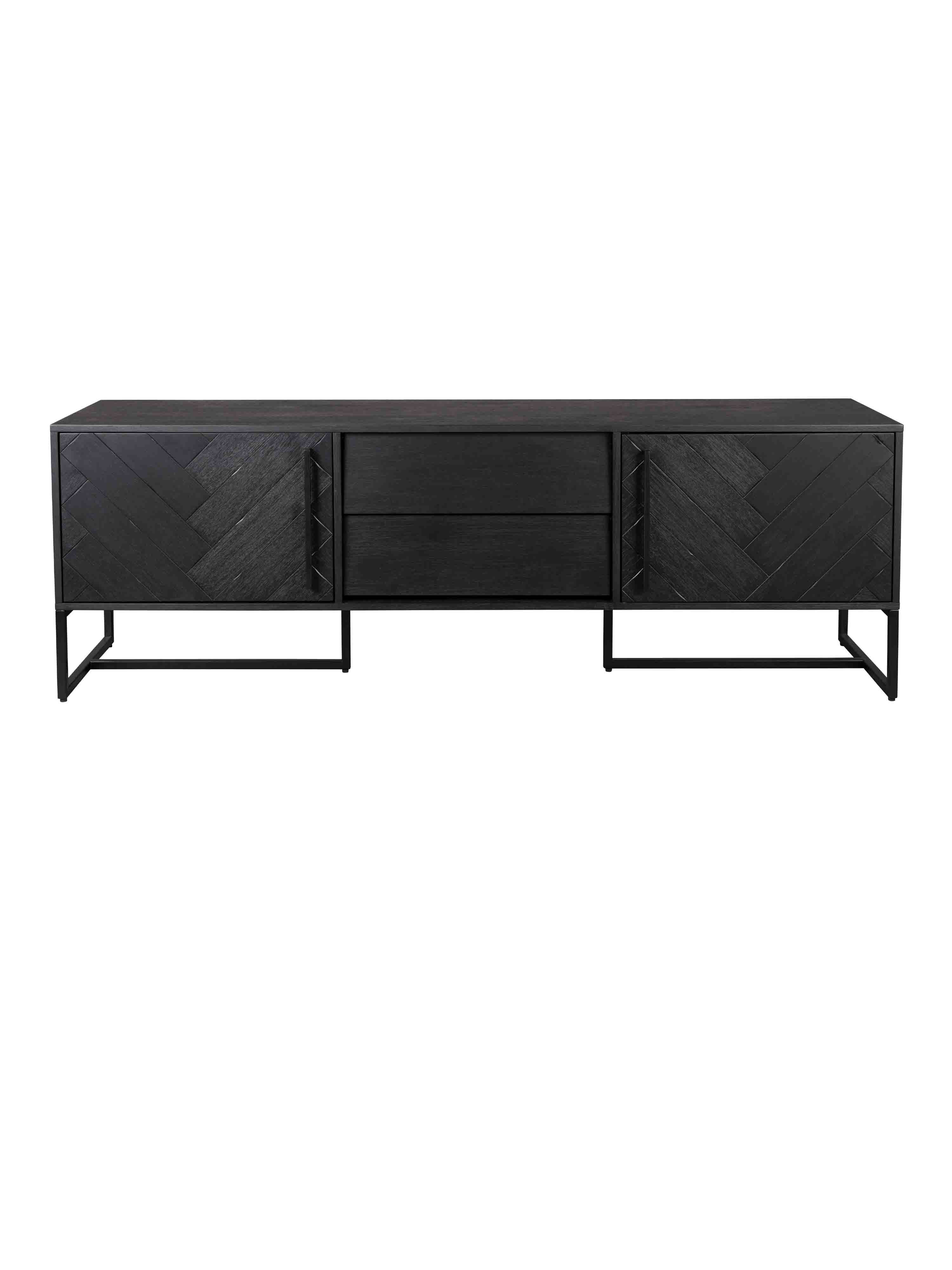 Class Sideboard Low - Oak,Brown and Black