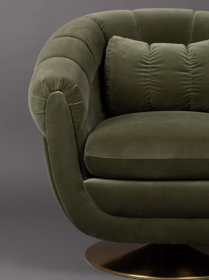 Member Arm Chair Olive Green