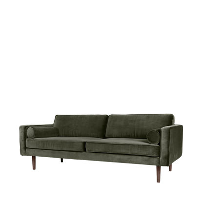 Broste Velvet Wind Sofa in Grape Leaf