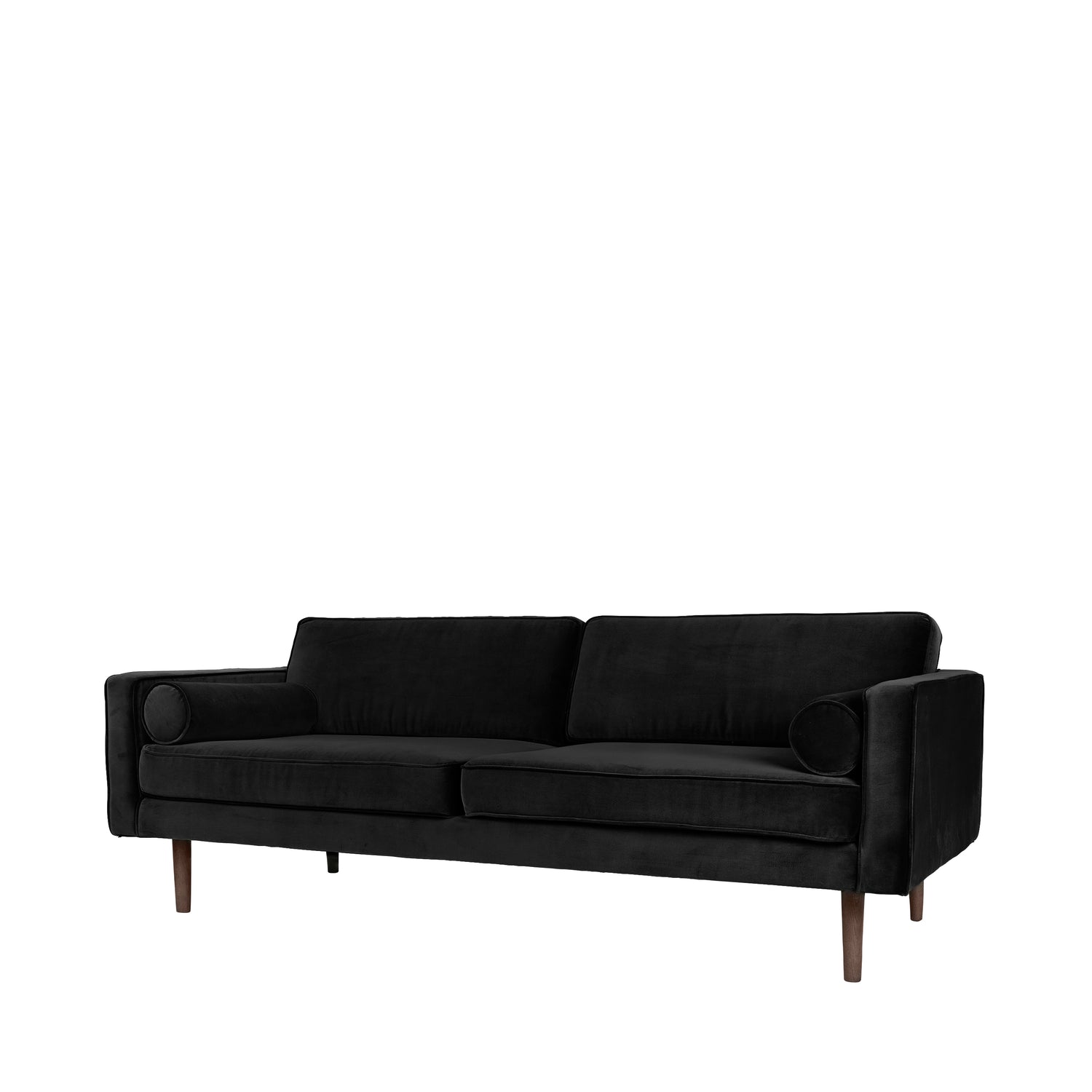 Broste Velvet Wind Sofa in Black