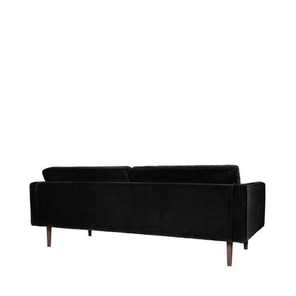 Broste Velvet Wind Sofa in Black