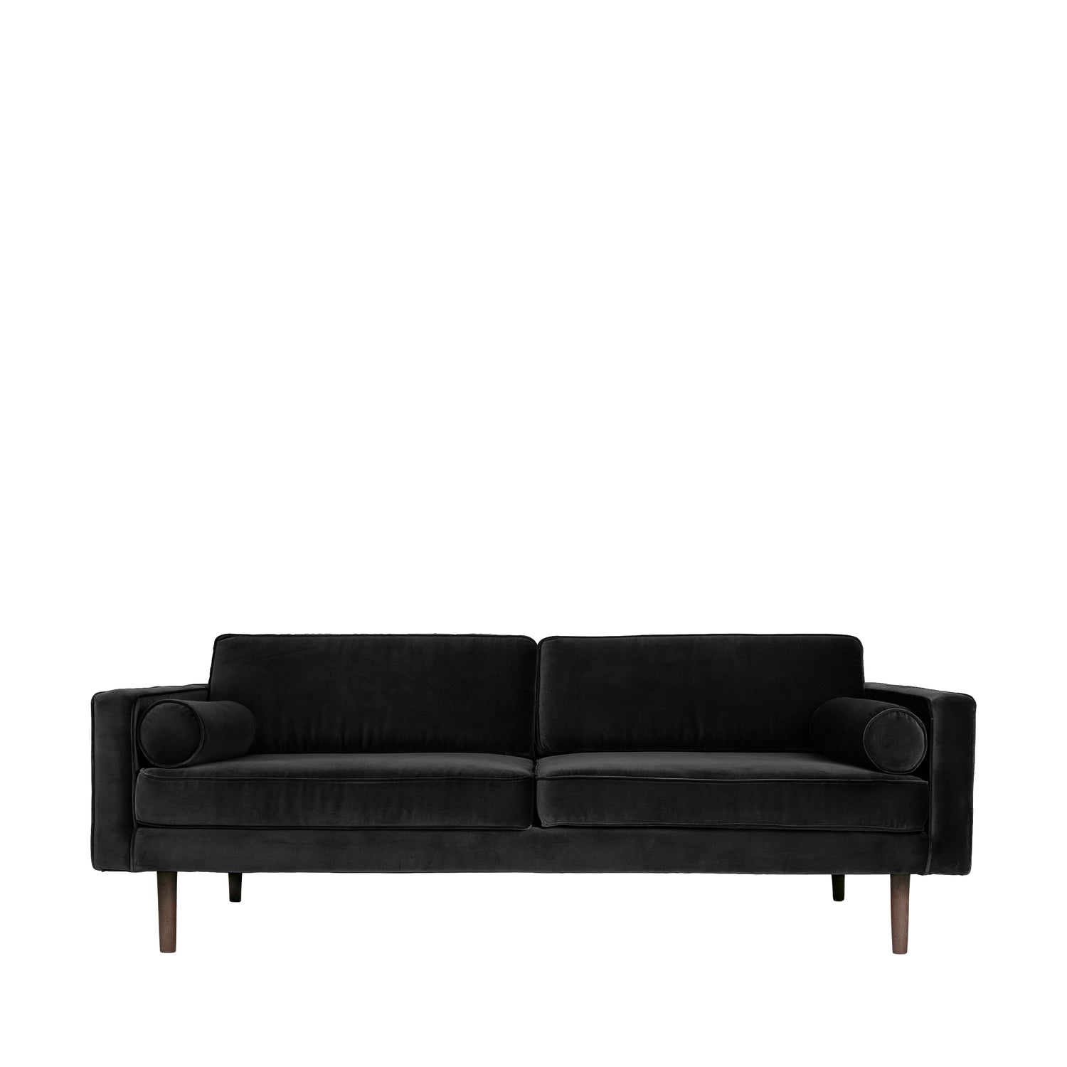 Broste Velvet Wind Sofa in Black