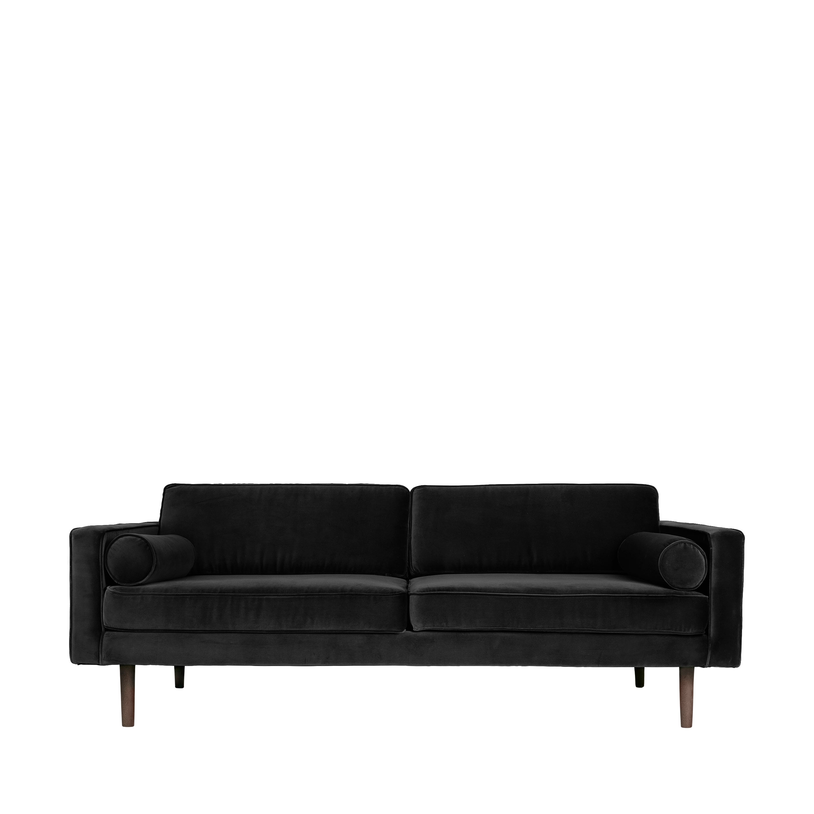 Broste Velvet Wind Sofa in Black