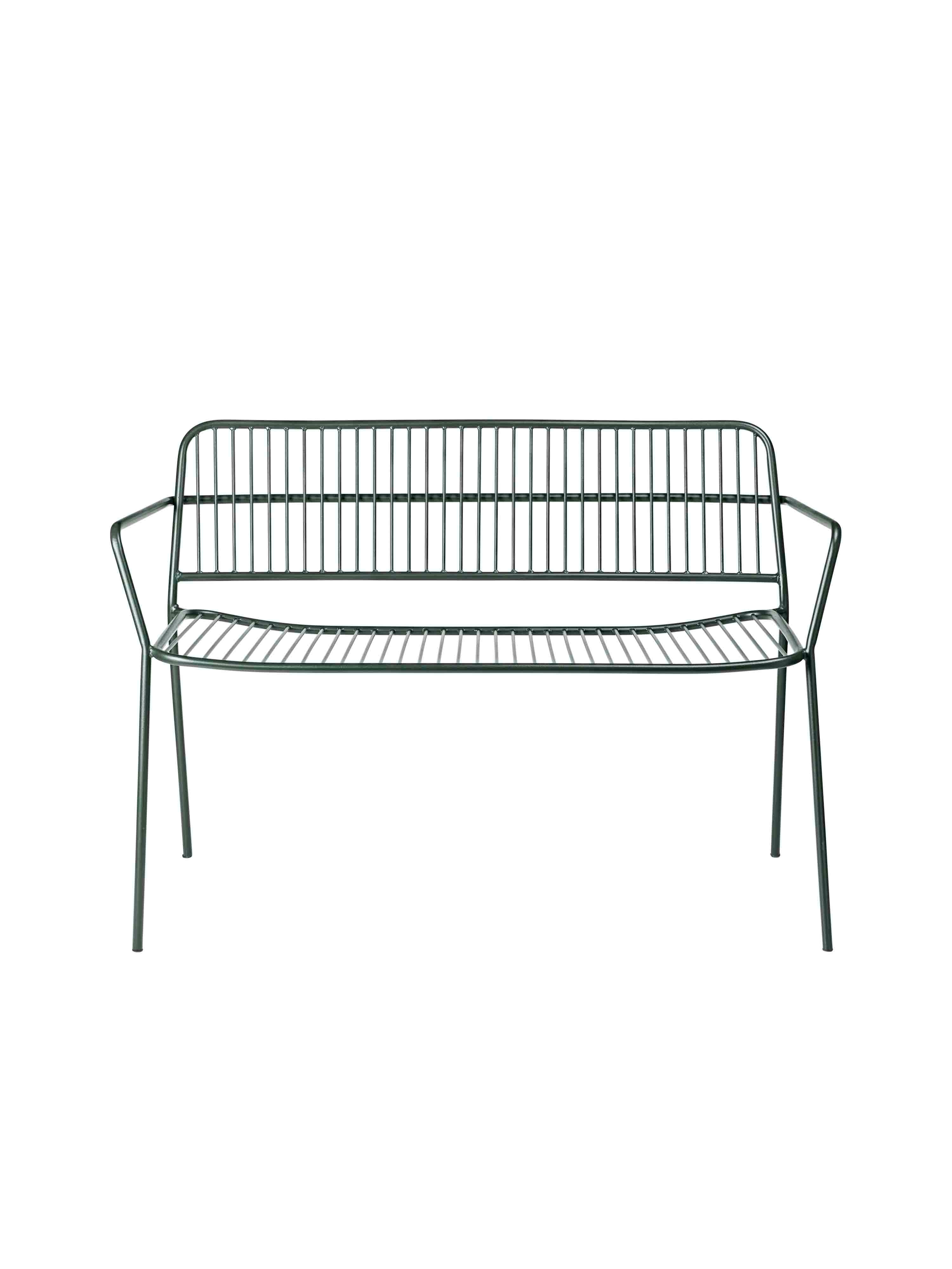 Eden Outdoor Garden Bench - Green/Cream