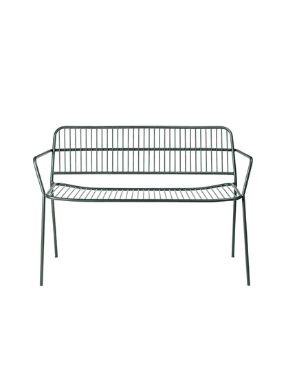 Eden Outdoor Garden Bench - Green/Cream