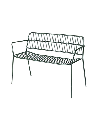 Eden Outdoor Garden Bench - Green/Cream