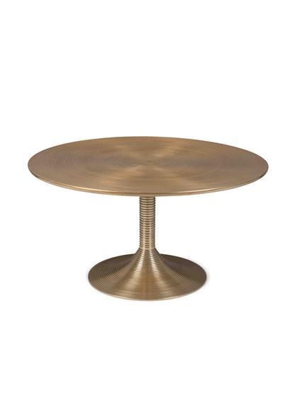 Hypnotising Round Coffee Table Gold