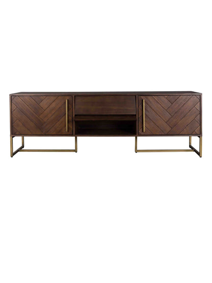 Class Sideboard Low - Oak,Brown and Black