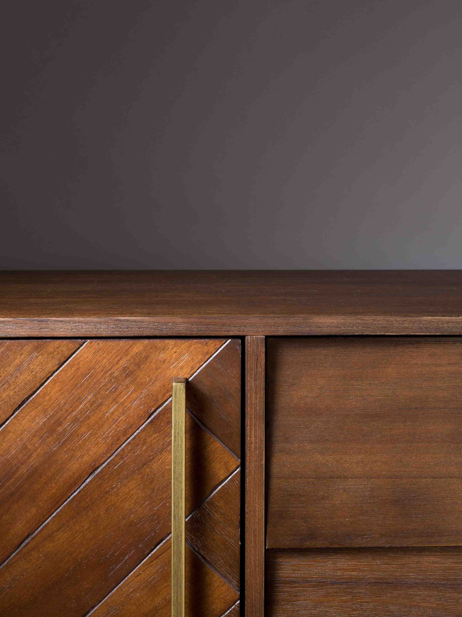 Class Sideboard Low - Oak,Brown and Black