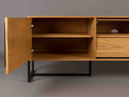 Class Sideboard Low - Oak,Brown and Black