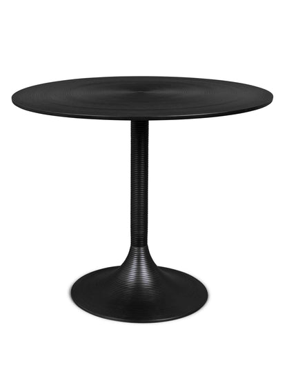 Hypnotising Round Dining Table - Black