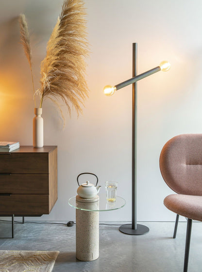 Hawk Black Floor Lamp