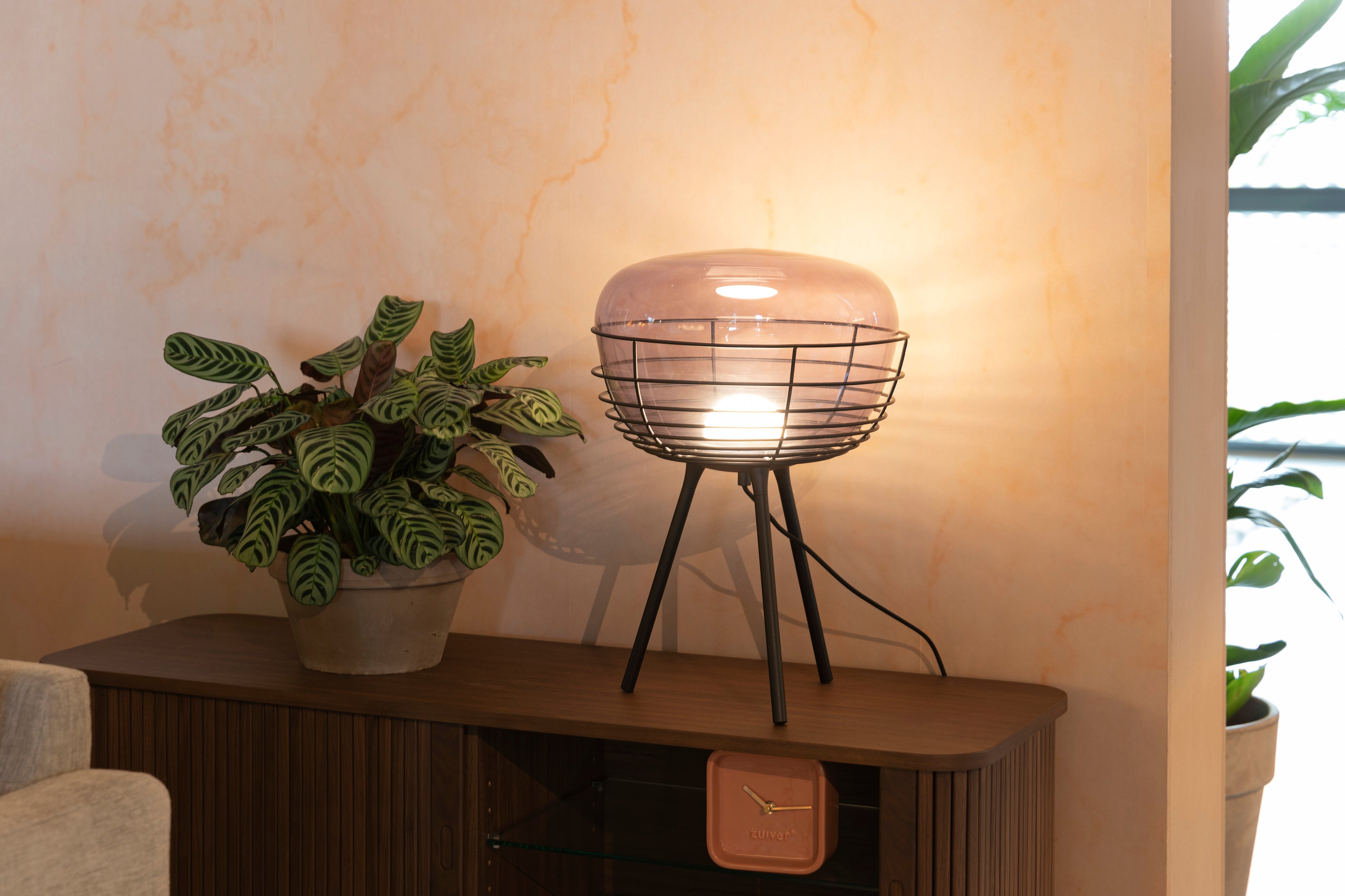 Smokey Table Lamp