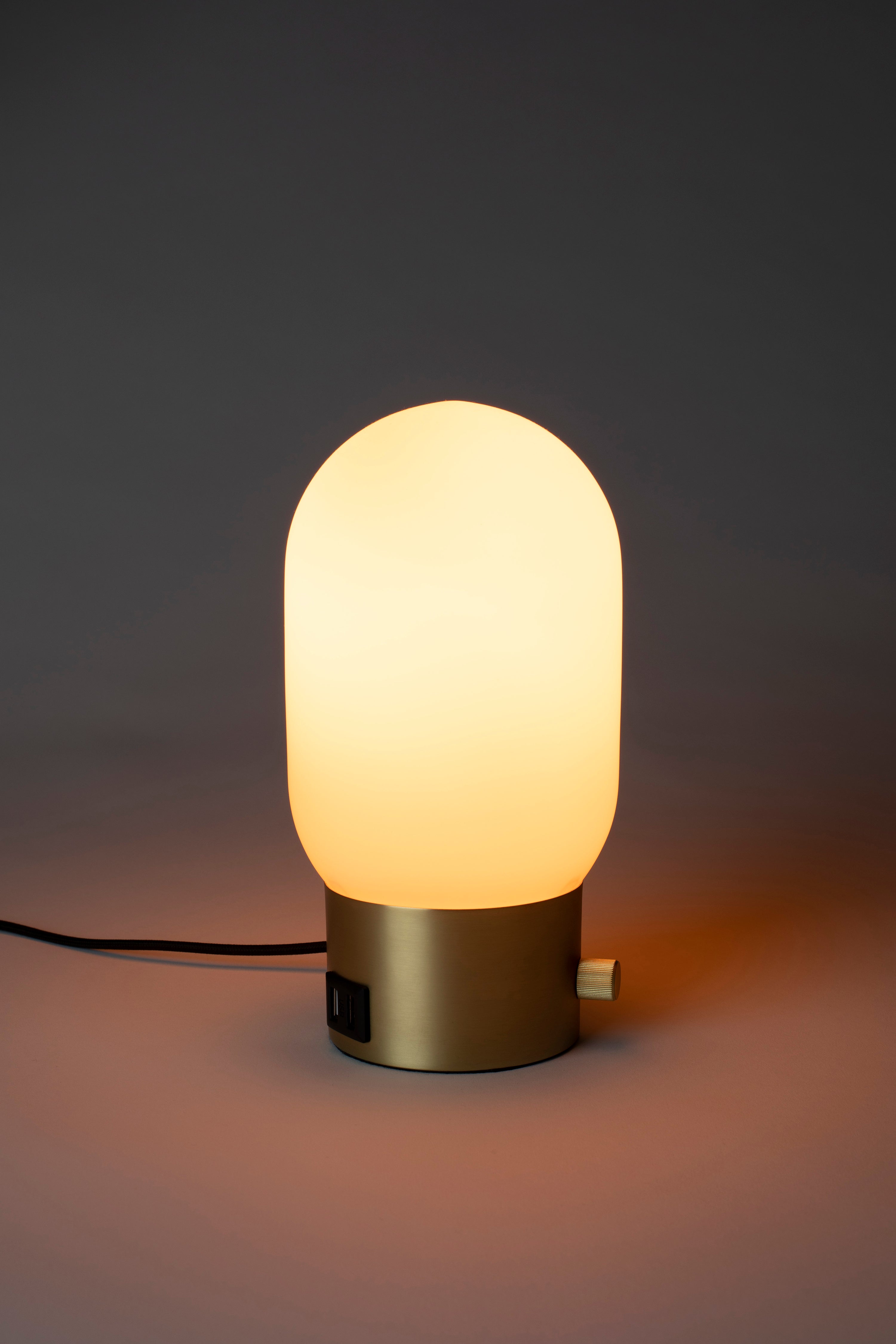 Urban Charger Table Lamp in Gold