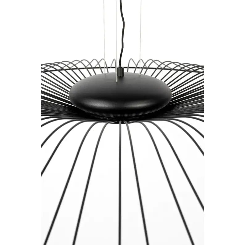 Large Spider Pendant Lamp in Black