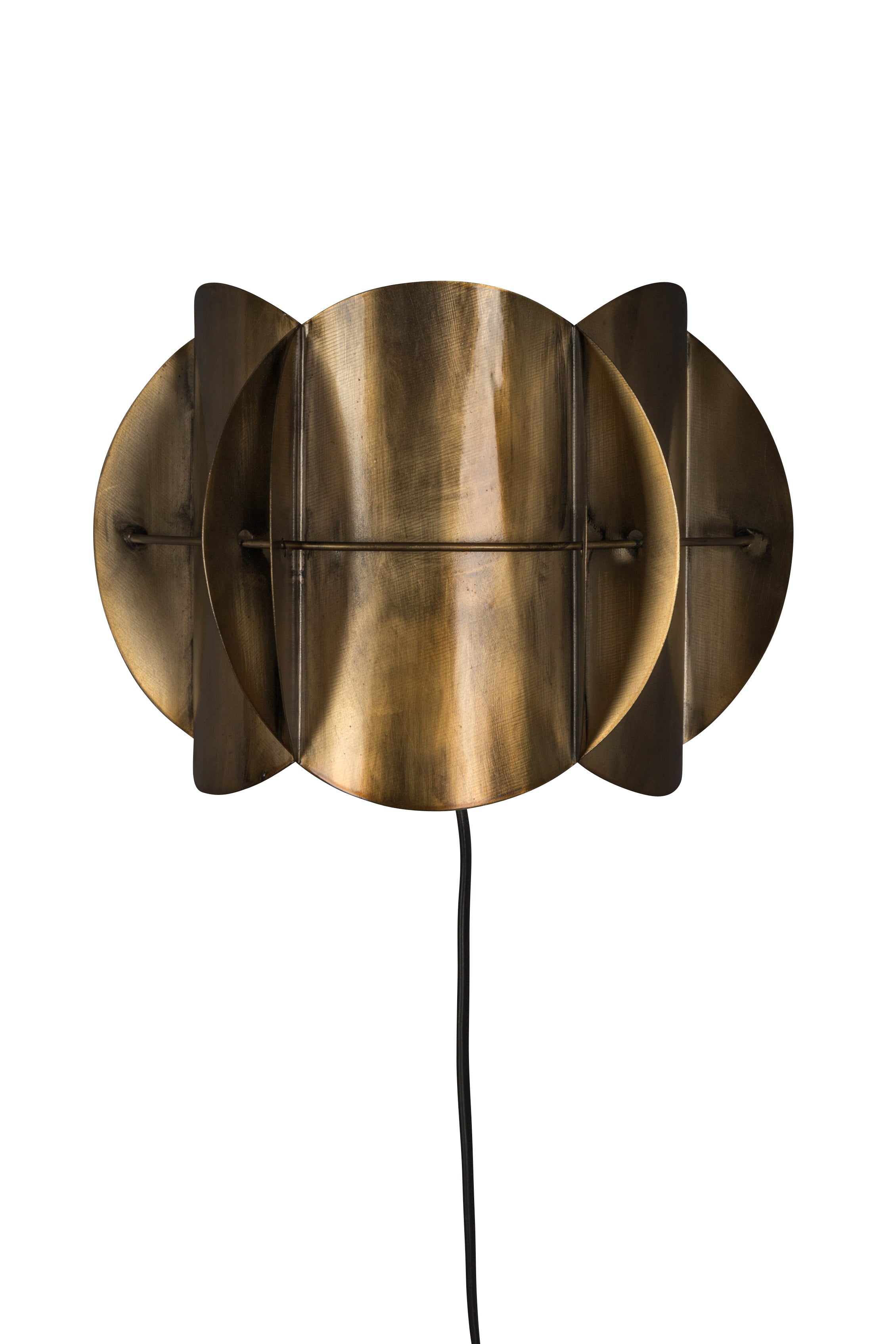 Corridor Sculptural Wall Lamp - Antique Brass