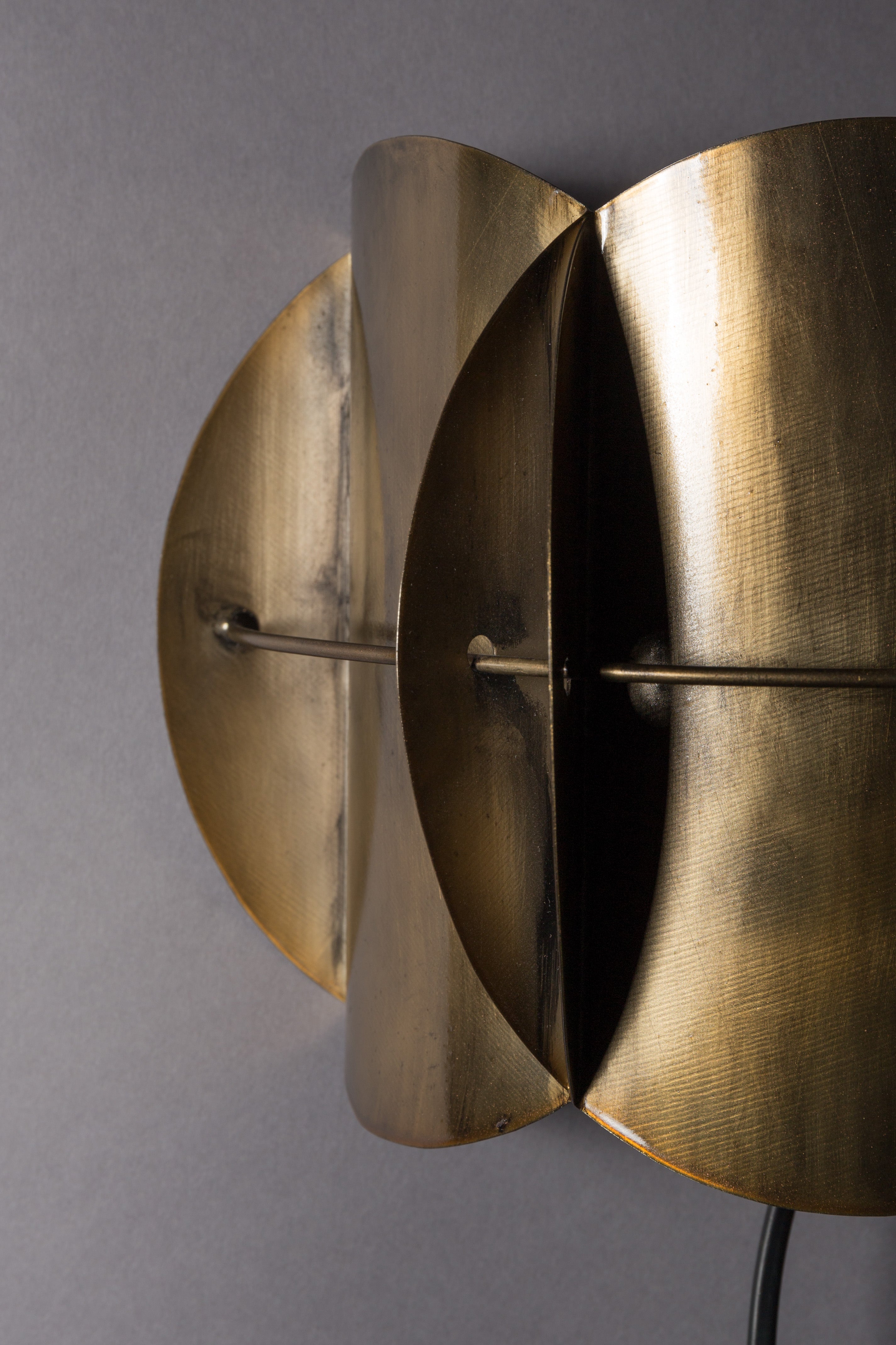 Corridor Sculptural Wall Lamp - Antique Brass