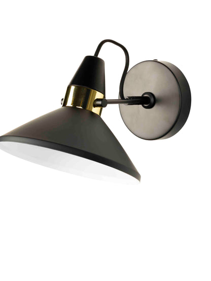 Ridley Wall Lamp in Black and Gold