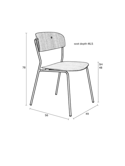 Jolien Dining Chair - Wood