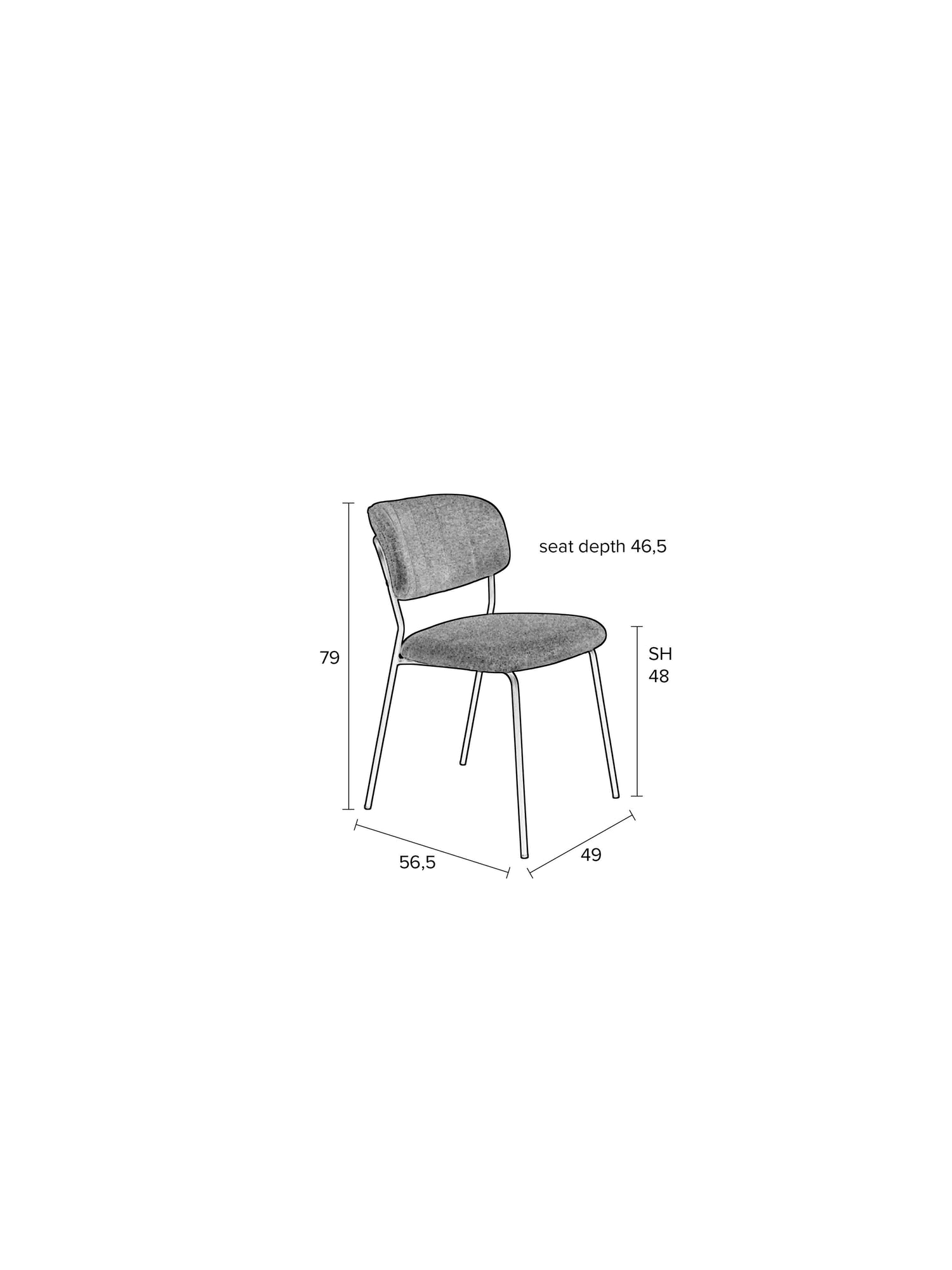 Jolien Dining Chair - 3 Colour Options