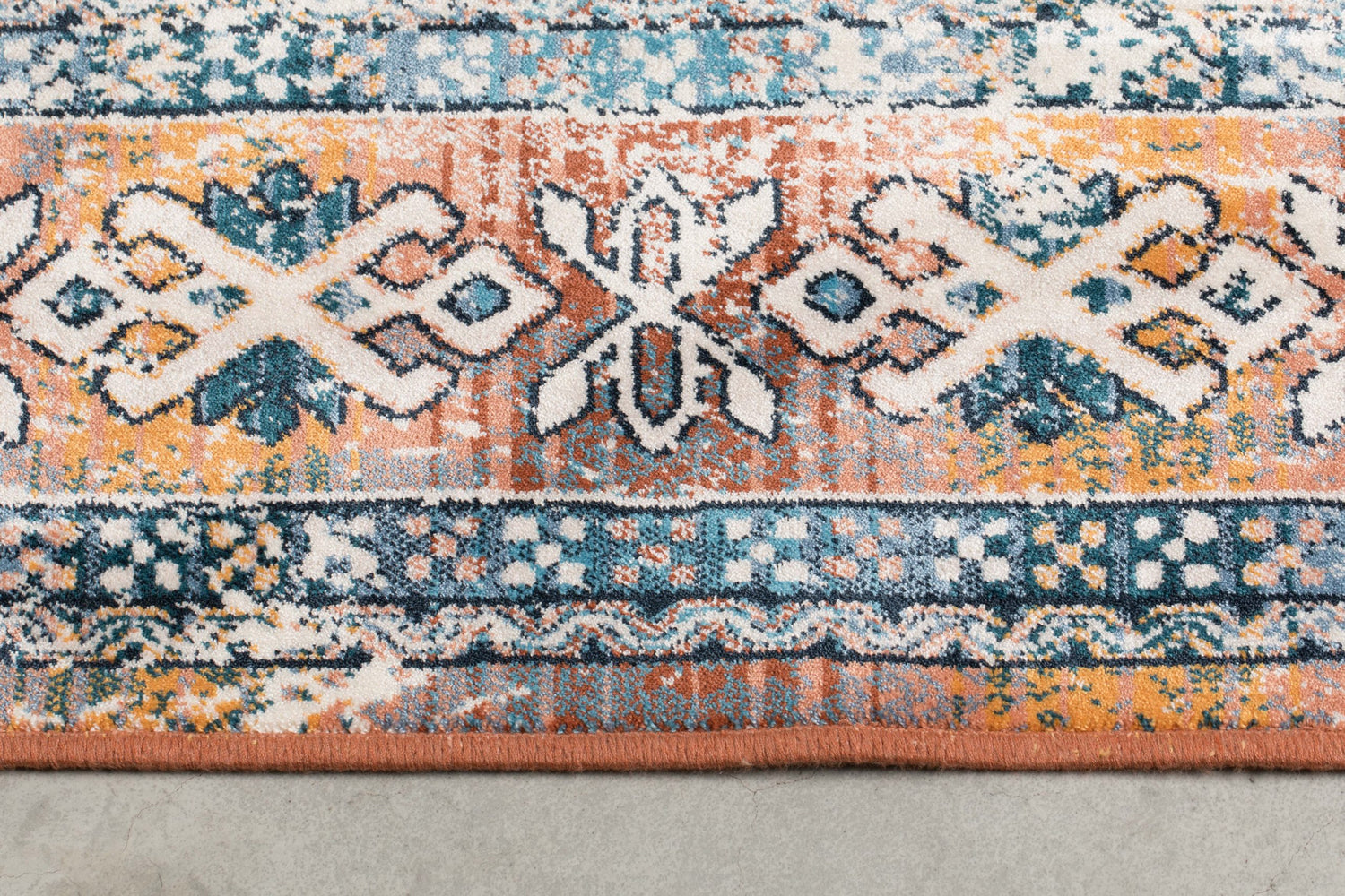 Carpet Mahal Blue/Brick 170x240/200x300cm