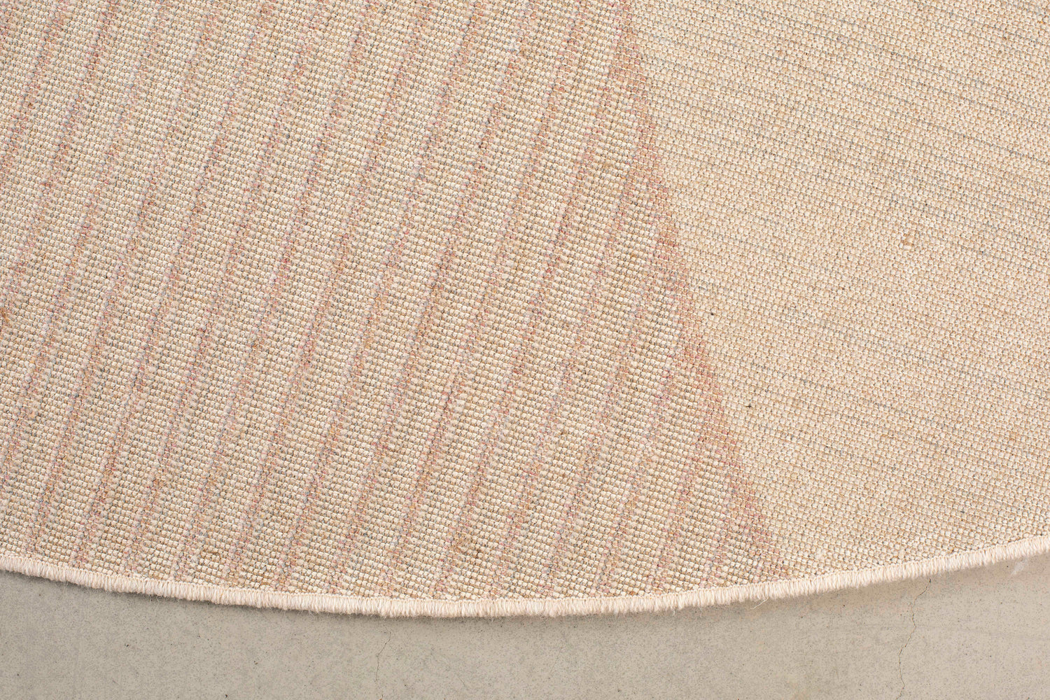 Round Bliss Carpet in Natural/Pink or Grey/Blue 240cm