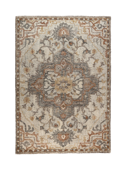 Amori Carpet in Blue/ Brick - (2 sizes available)