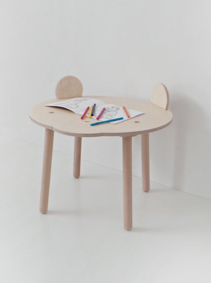 Ears Up Birch Ply Bear Play Table