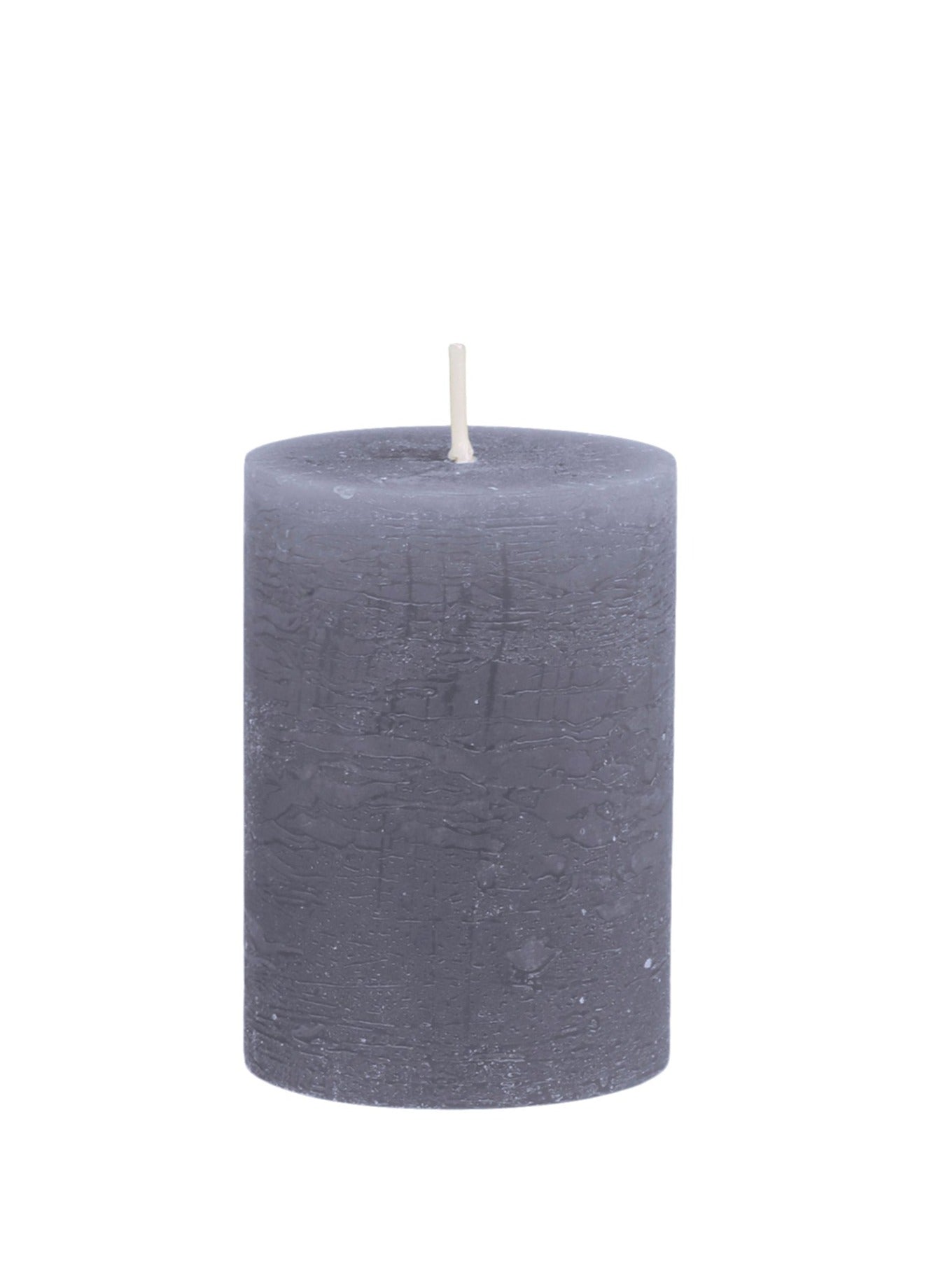 Small Rustic Pillar Candle Stone