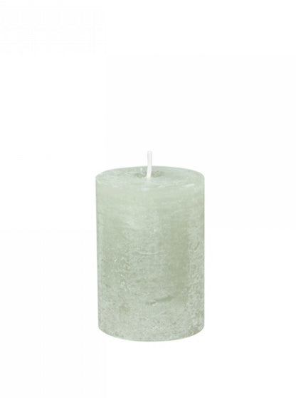 Small Rustic Pillar Candle Verte