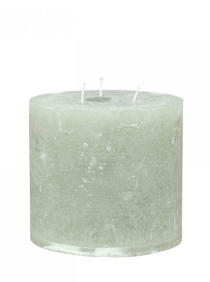 Giant Rustic Pillar Candle Verte