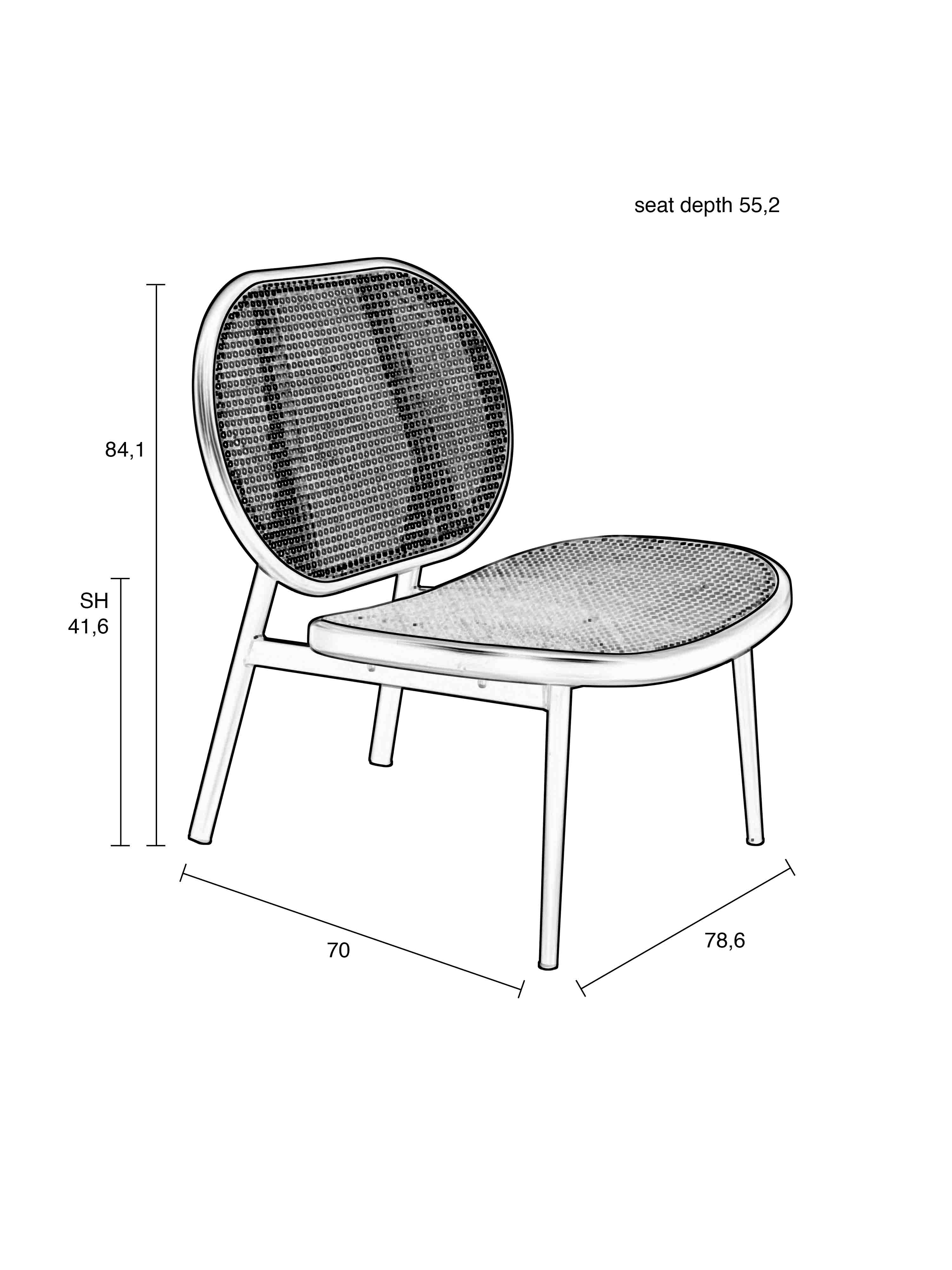 Spike Lounge Chair all Webbing