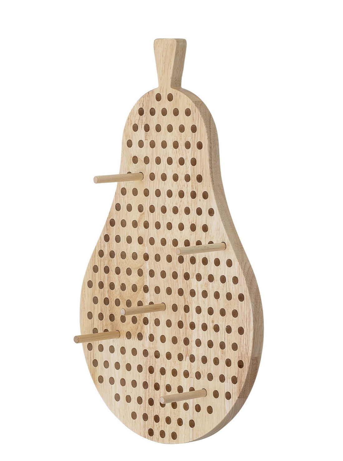 Rubberwood Pear Pegboard