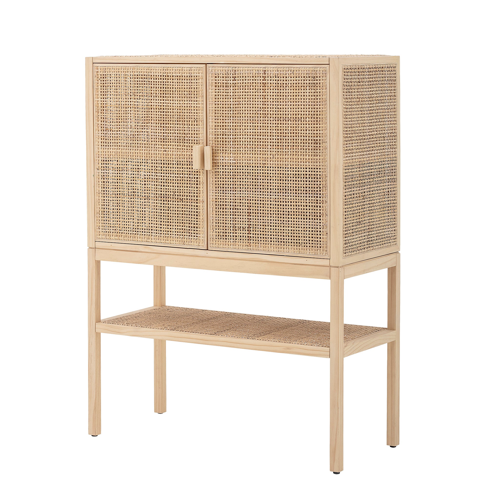 Sanna Rattan Cabinet in Natural Pine