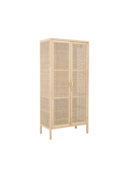 Marikka Rattan Cabinet in Natural Pine 180