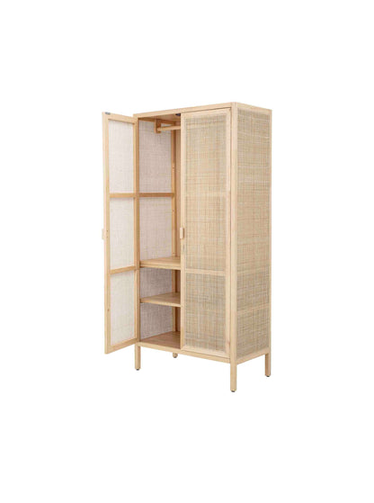 Marikka Rattan Cabinet in Natural Pine 180