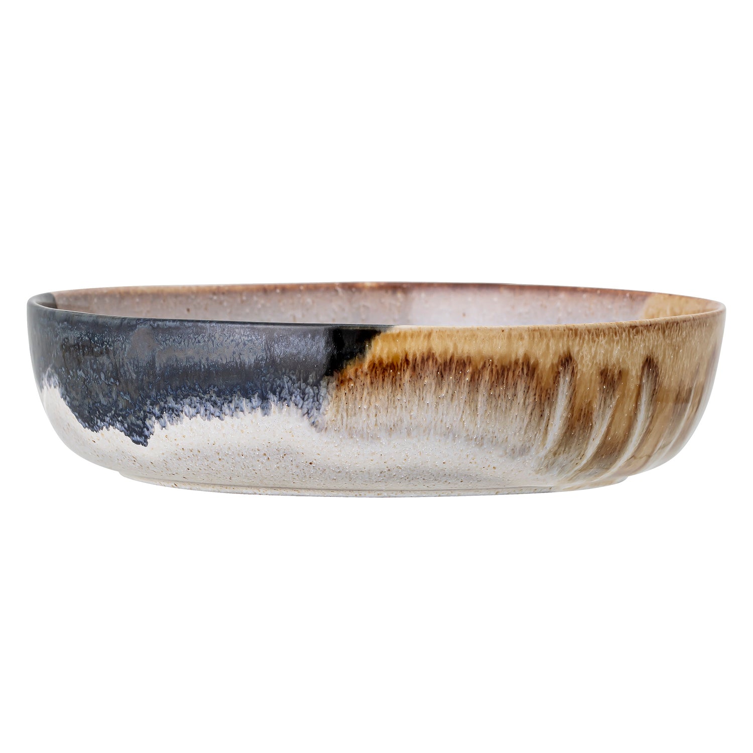 Jules Stoneware Serving Bowl in Multi-Coloured Glaze