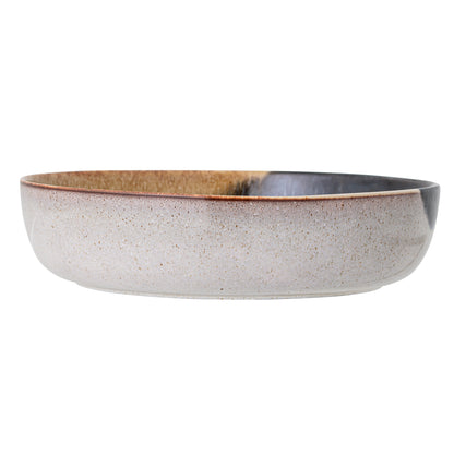 Jules Stoneware Serving Bowl in Multi-Coloured Glaze