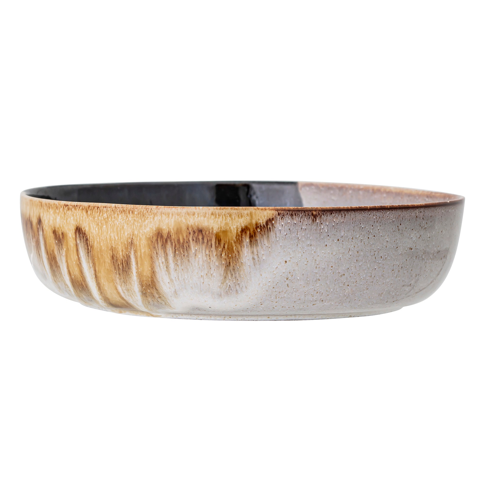 Jules Stoneware Serving Bowl in Multi-Coloured Glaze