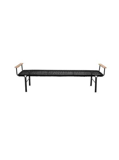 Mundo Outdoor Garden Bench Black