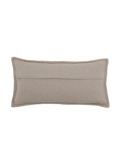 Livo Grey Embroidered Cushion