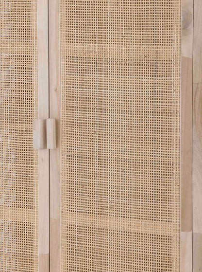 Marikka Rattan Cabinet in Natural Pine 180