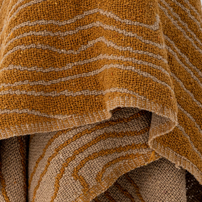 Ginna Ochre Recycled Cotton Throw