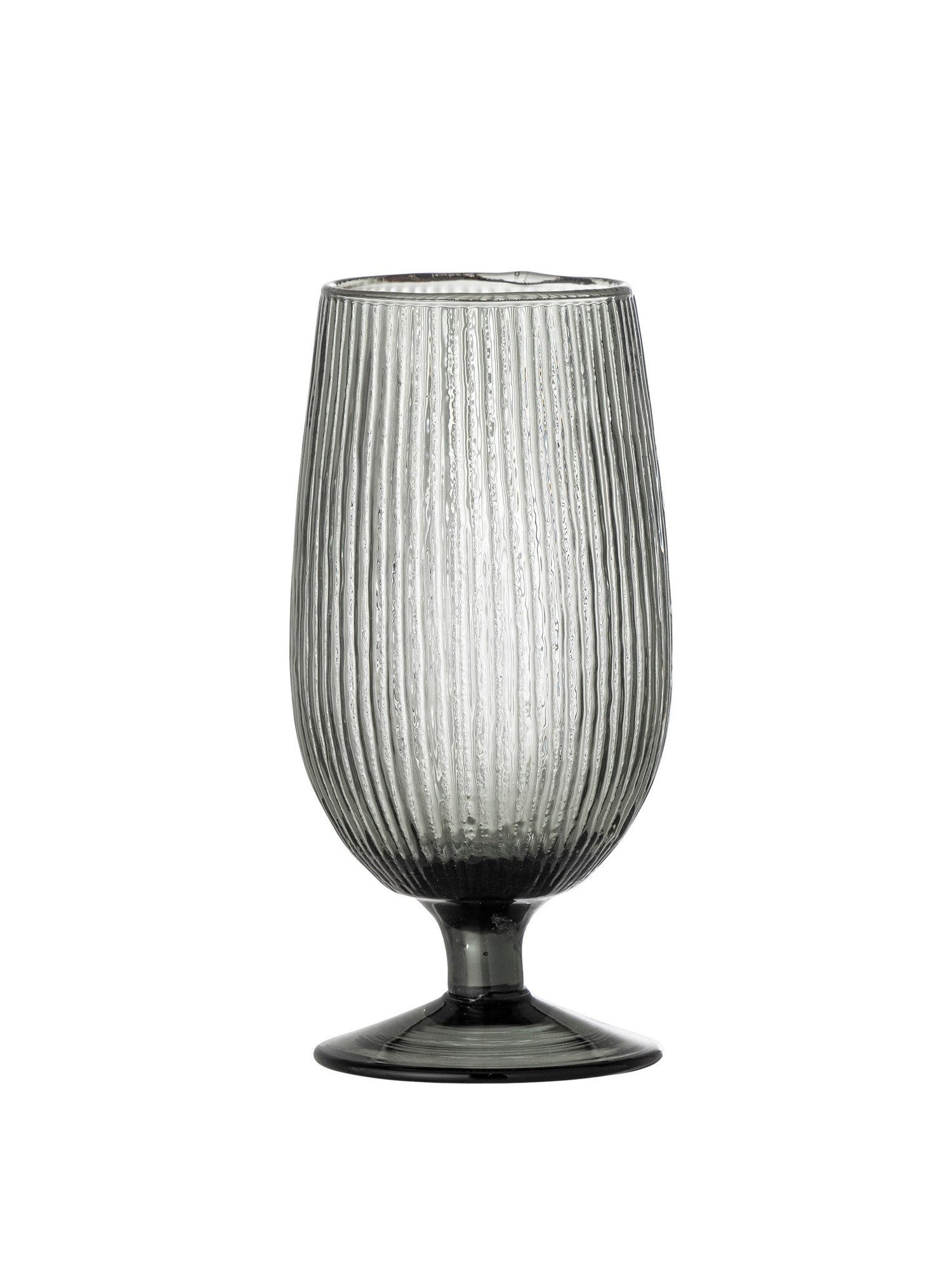 Tabita Beer Glass in Grey Recycled Glass