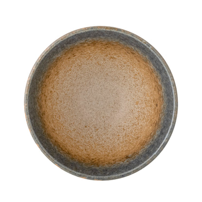 Aura Porcelain Bowl in Natural &amp; Blue