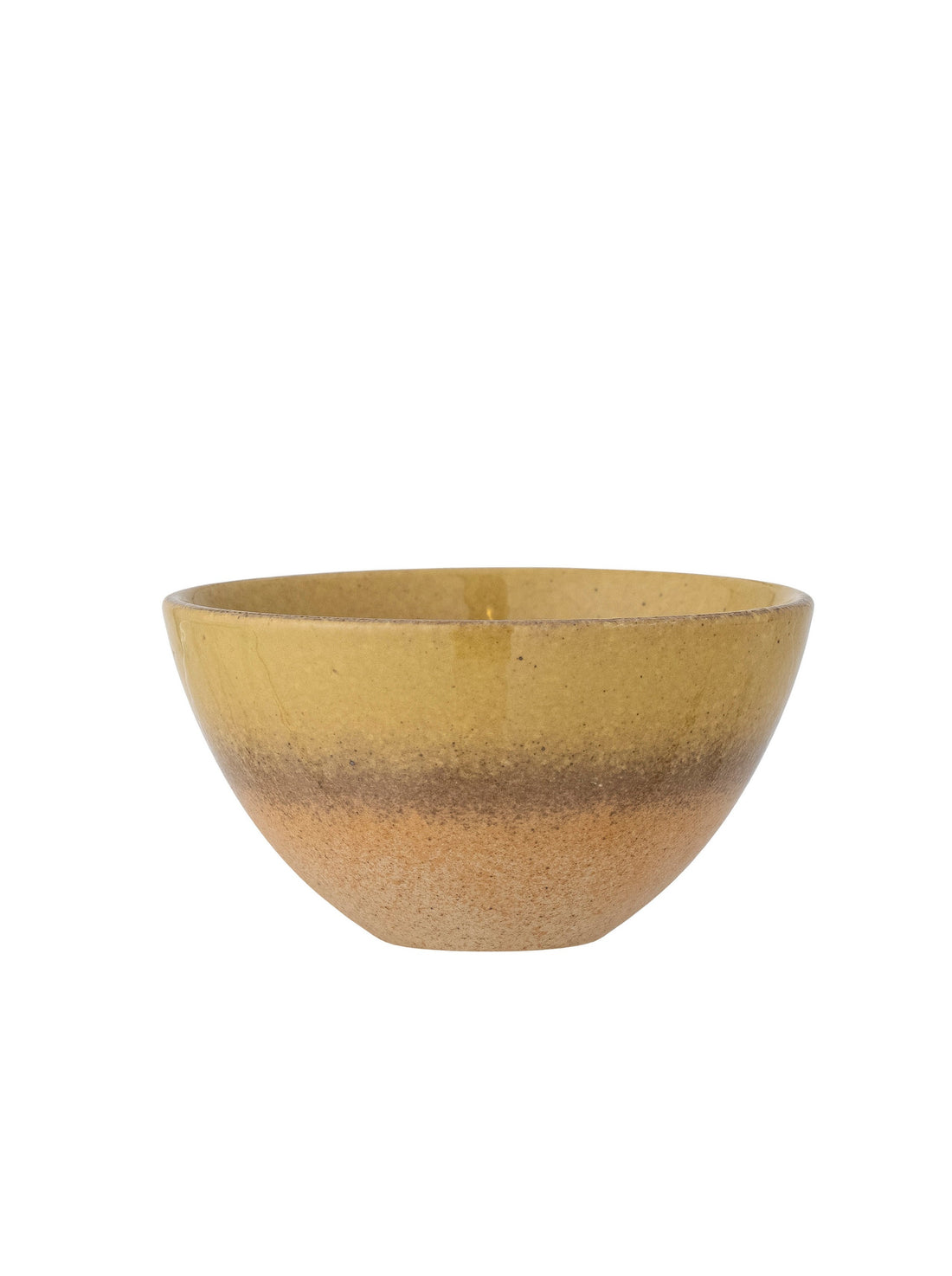 Aura Porcelain Bowl in Natural &amp; Yellow