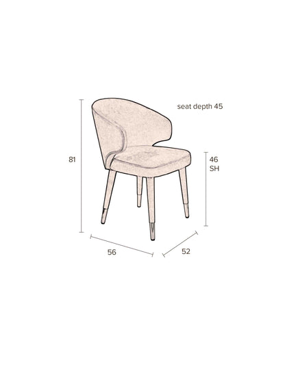 Lunar Dining Chair - 2 colour options